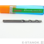 Двухзаходная фреза по МДФ DJTOL A: диам. 3.175 мм, реж. длина 22 мм