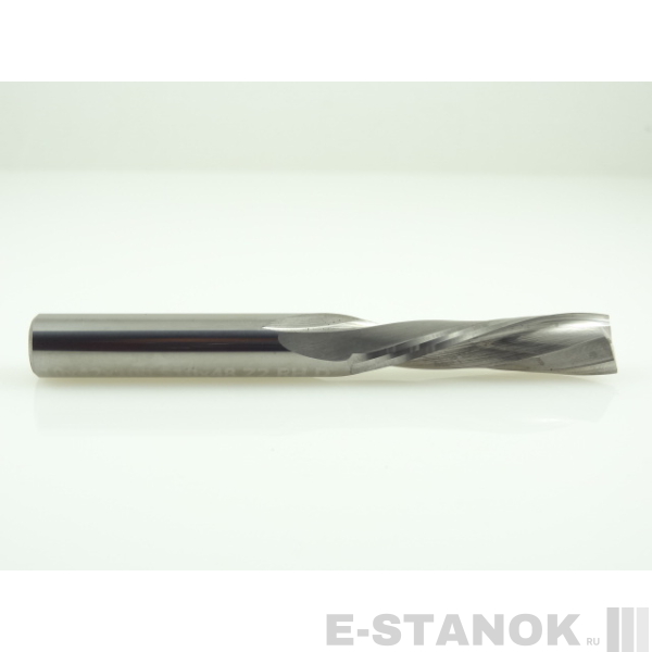 Двухзаходная фреза стружка вниз Альма: диам. 10 мм, реж. длина 42 мм