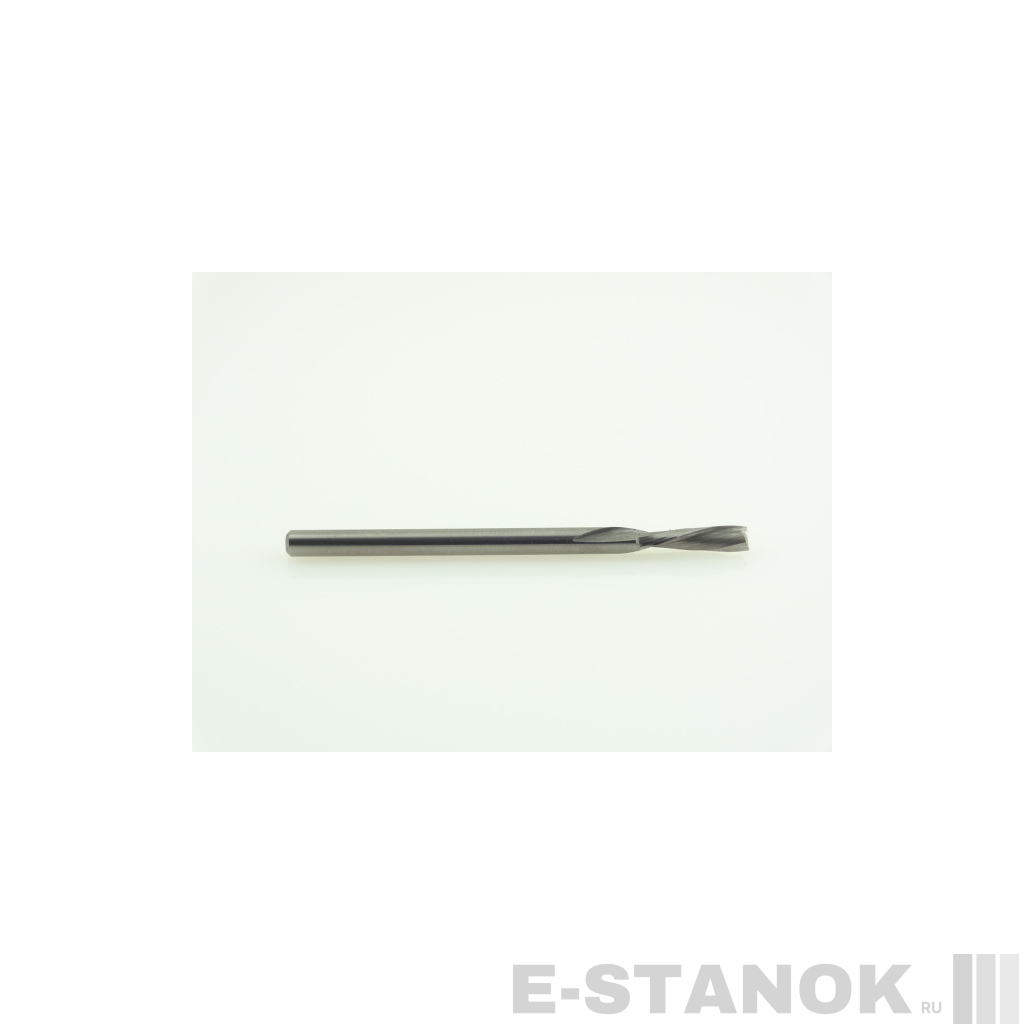 Двухзаходная фреза стружка вниз Альма: диам. 3 мм, реж. длина 12 мм