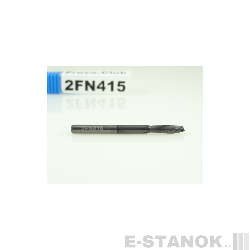 Двухзаходная фреза стружка вниз Альма+: диам. 4 мм, реж. длина 15 мм