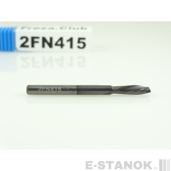 Двухзаходная фреза стружка вниз Альма+: диам. 4 мм, реж. длина 15 мм