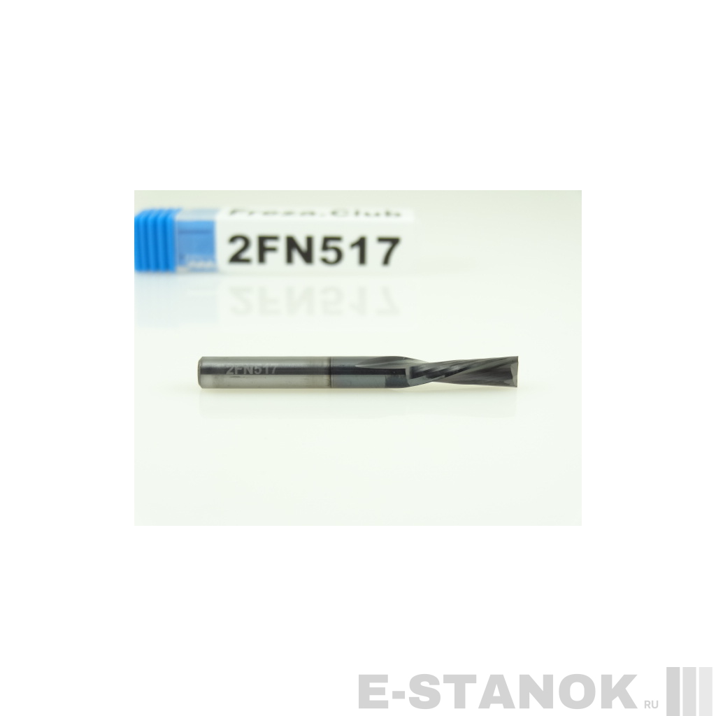 Двухзаходная фреза стружка вниз Альма+: диам. 5 мм, реж. длина 17 мм