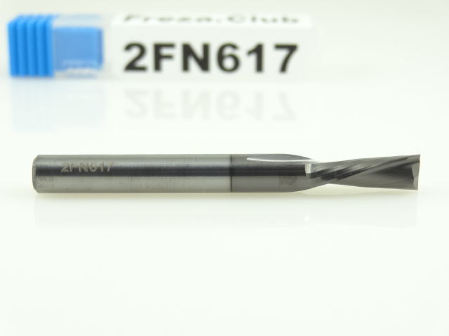 Двухзаходная фреза стружка вниз Альма+: диам. 6 мм, реж. длина 17 мм Двухзаходная фреза стружка вниз Альма+: диам. 6 мм, реж. длина 17 мм