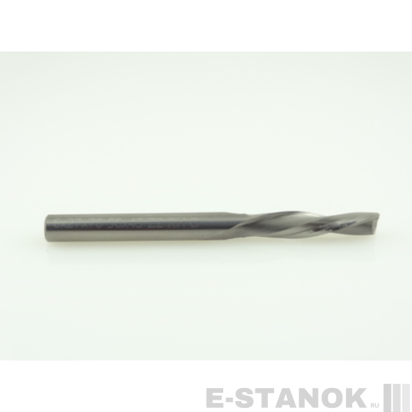 Двухзаходная фреза стружка вниз Альма: диам. 6 мм, реж. длина 27 мм