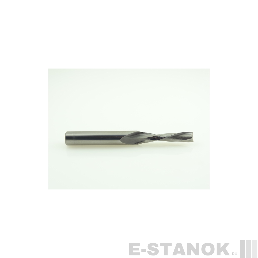 Двухзаходная фреза стружка вниз Альма: диам. 6 мм, хвост. 8 мм, реж. длина 27 мм
