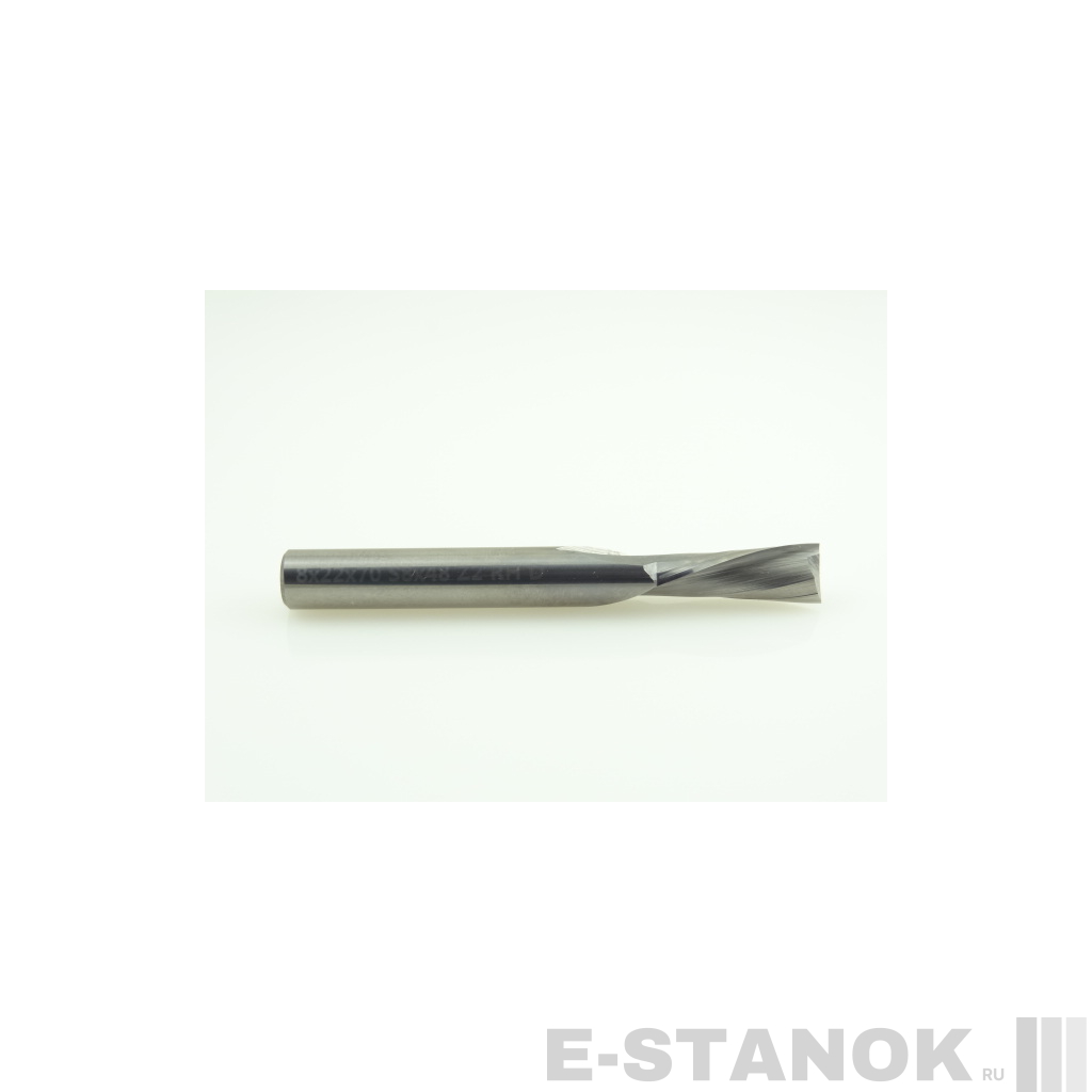 Двухзаходная фреза стружка вниз Альма: диам. 8 мм, реж. длина 22 мм