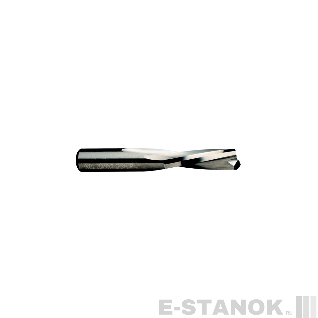 Двухзаходная фреза стружка вниз CMT: диам. 6 мм, хвост. 8 мм, реж. длина 27 мм