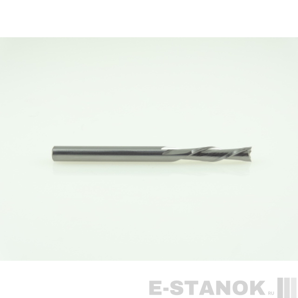 Двухзаходная фреза стружка вниз DJTOL N: диам. 3.175 мм, реж. длина 12 мм