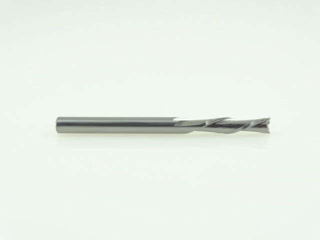 Двухзаходная фреза стружка вниз DJTOL N: диам. 3.175 мм, реж. длина 12 мм