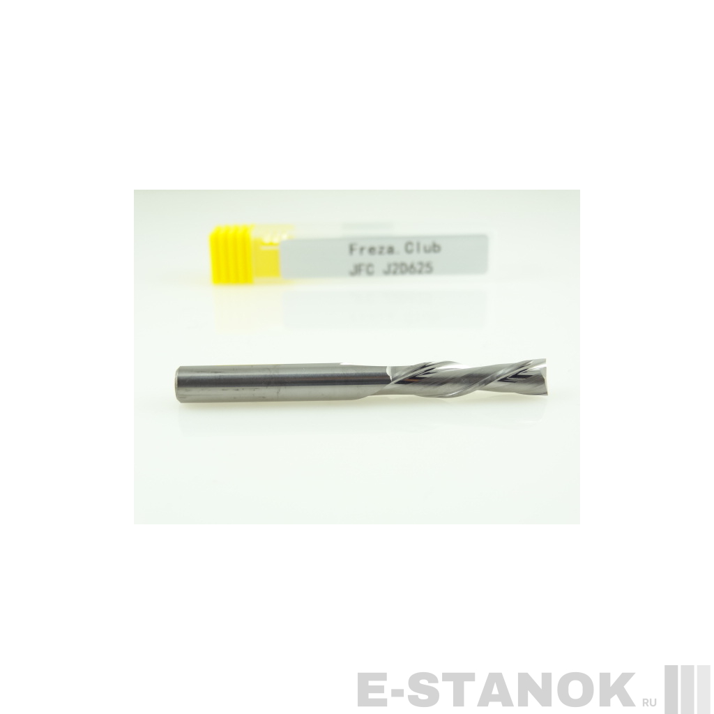Двухзаходная фреза стружка вниз JFC: диам. 6 мм, реж. длина 25 мм