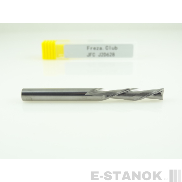 Двухзаходная фреза стружка вниз JFC: диам. 6 мм, реж. длина 28 мм