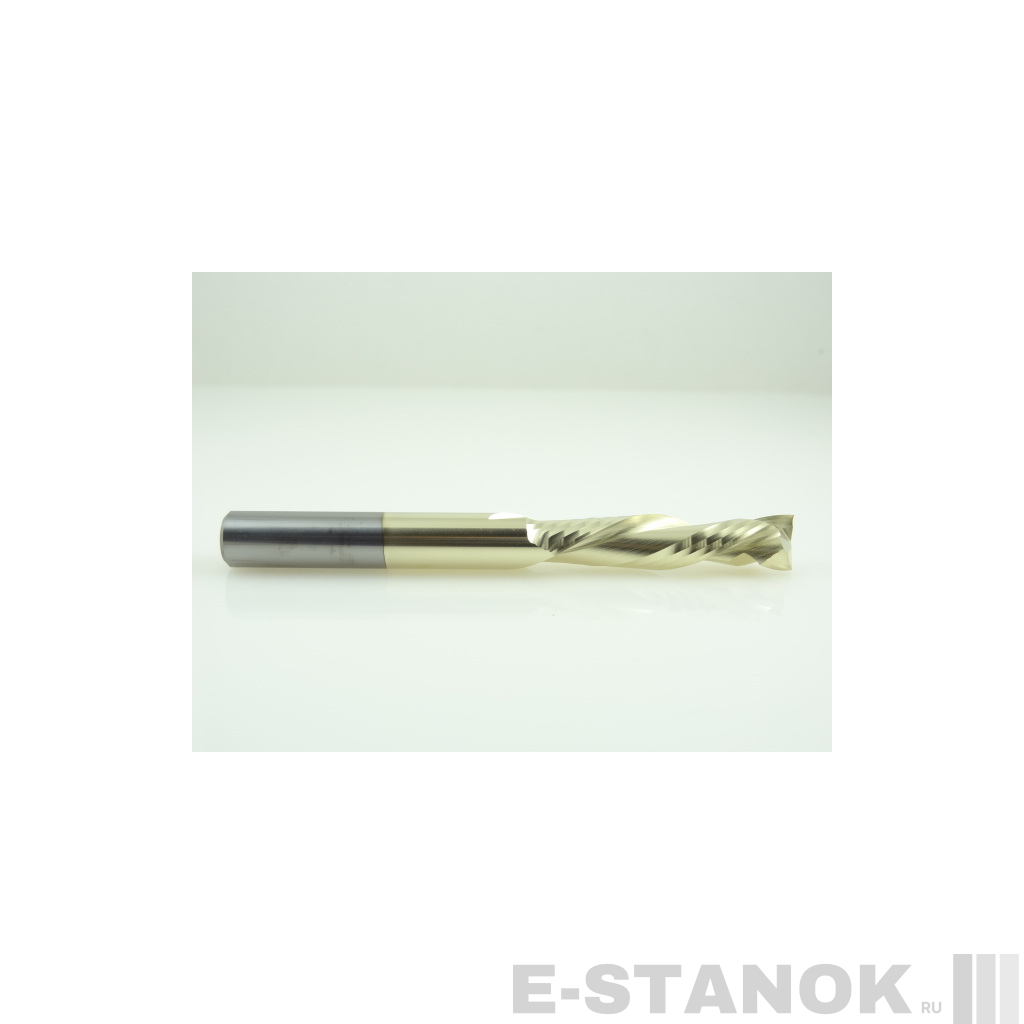 Двухзаходная компрессионная фреза Альма+: диам. 10 мм, реж. длина 42 мм