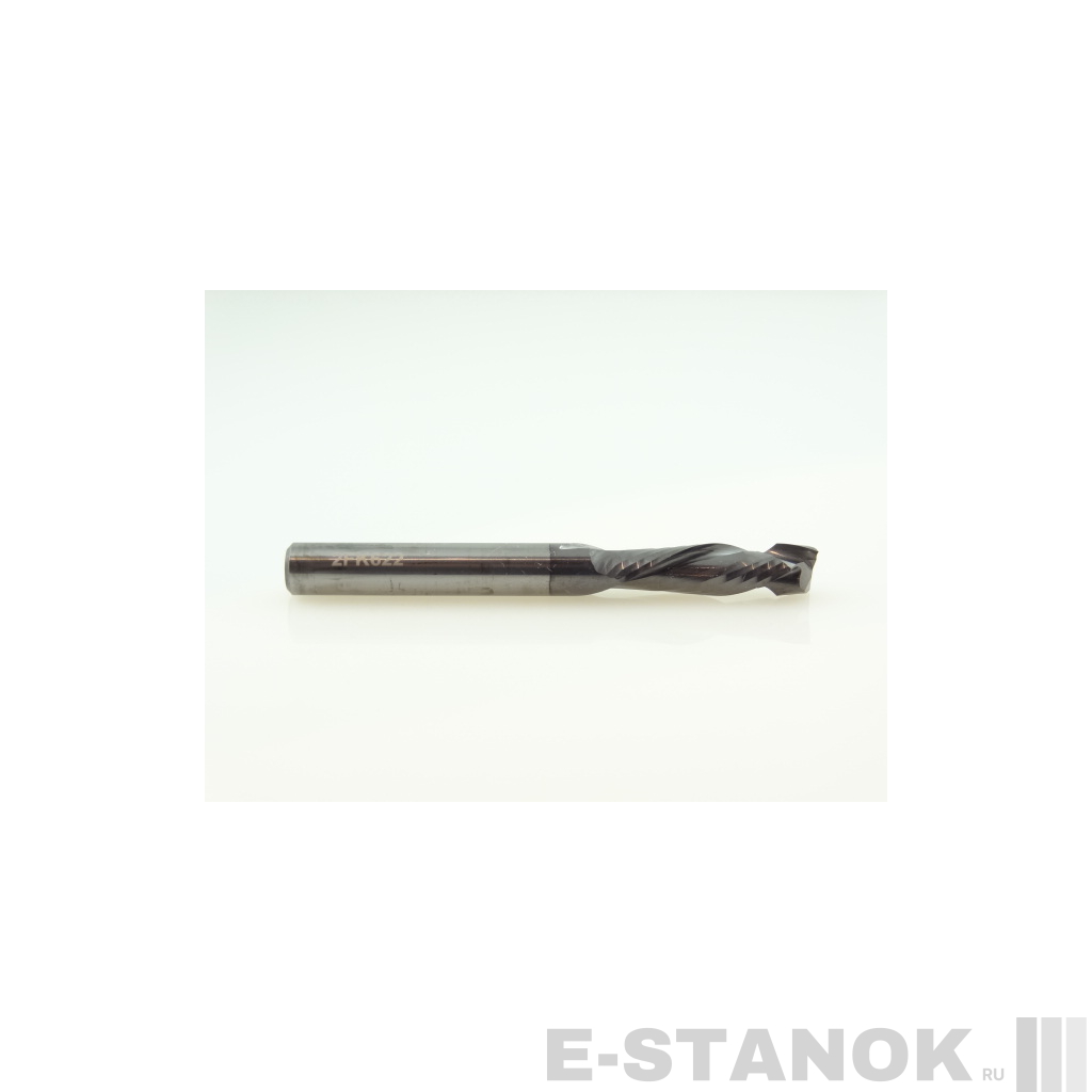 Двухзаходная компрессионная фреза Альма+: диам. 6 мм, реж. длина 22 мм