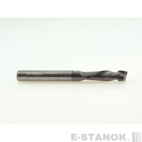 Двухзаходная компрессионная фреза Альма+: диам. 6 мм, реж. длина 22 мм