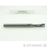 Двухзаходная компрессионная фреза Альма: диам. 6 мм, реж. длина 22 мм