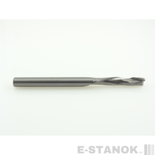 Двухзаходная компрессионная фреза Альма: диам. 6 мм, реж. длина 32 мм, общ. длина 80 мм