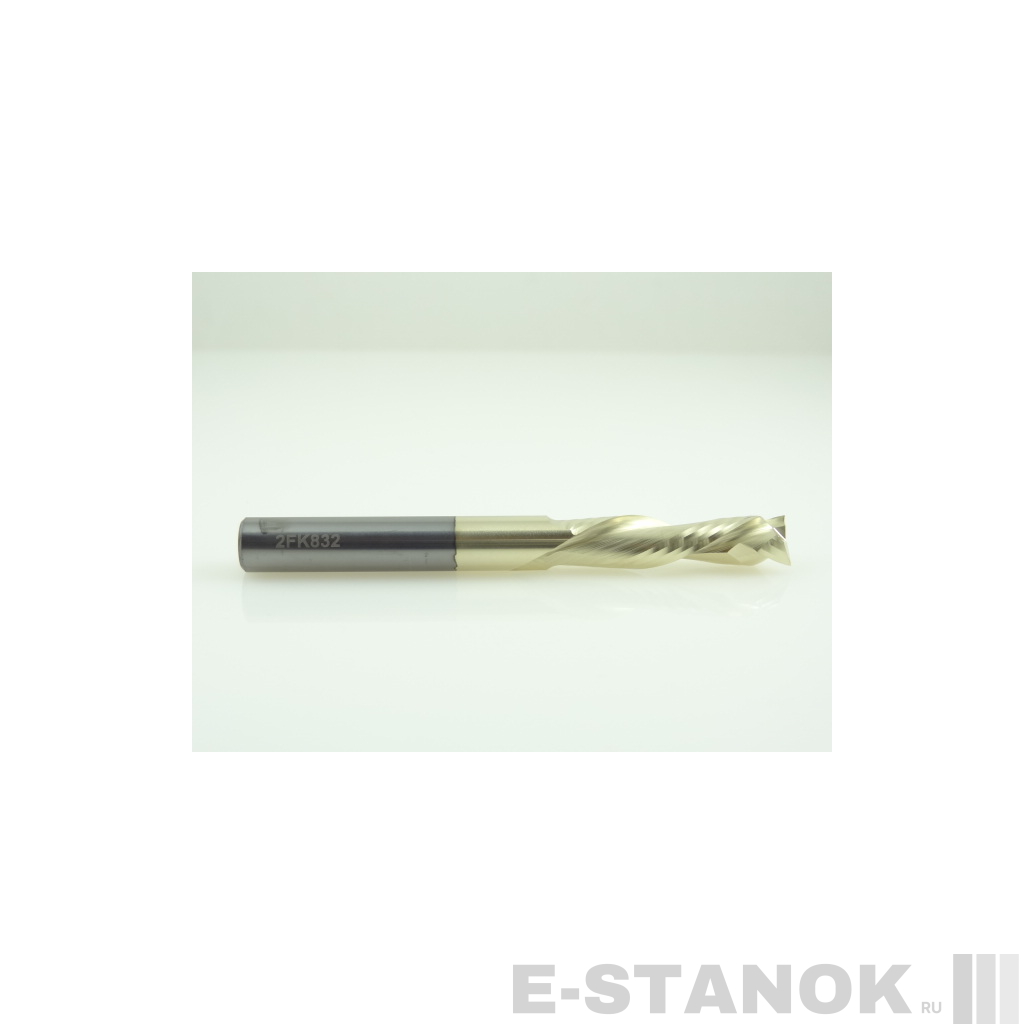 Двухзаходная компрессионная фреза Альма+: диам. 8 мм, реж. длина 32 мм