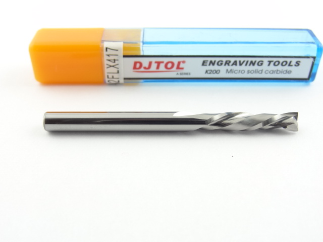 Двухзаходная компрессионная фреза DJTOL A: диам. 4 мм, реж. длина 17 мм