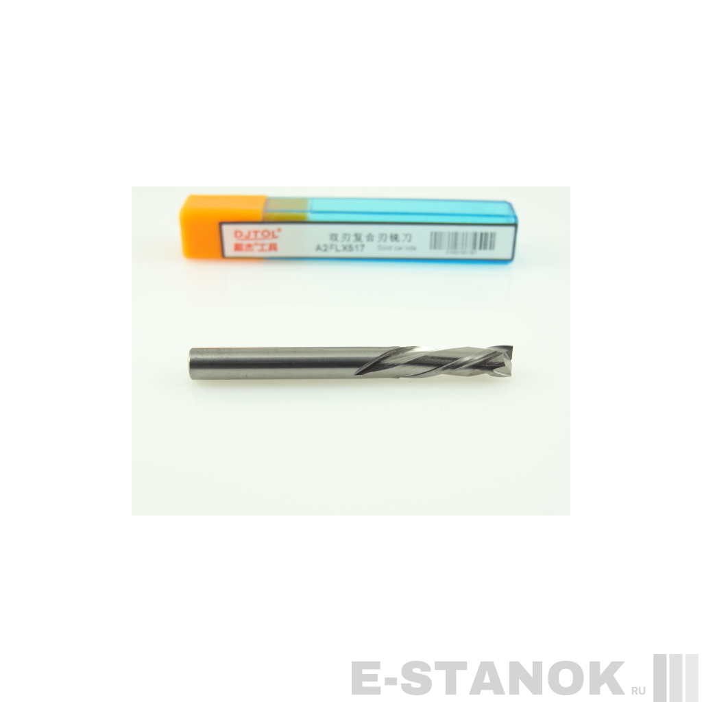 Двухзаходная компрессионная фреза DJTOL A: диам. 5 мм, реж. длина 17 мм