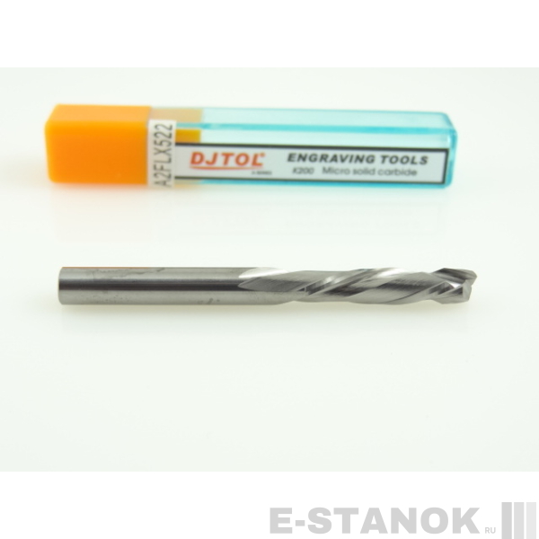 Двухзаходная компрессионная фреза DJTOL A: диам. 5 мм, реж. длина 22 мм