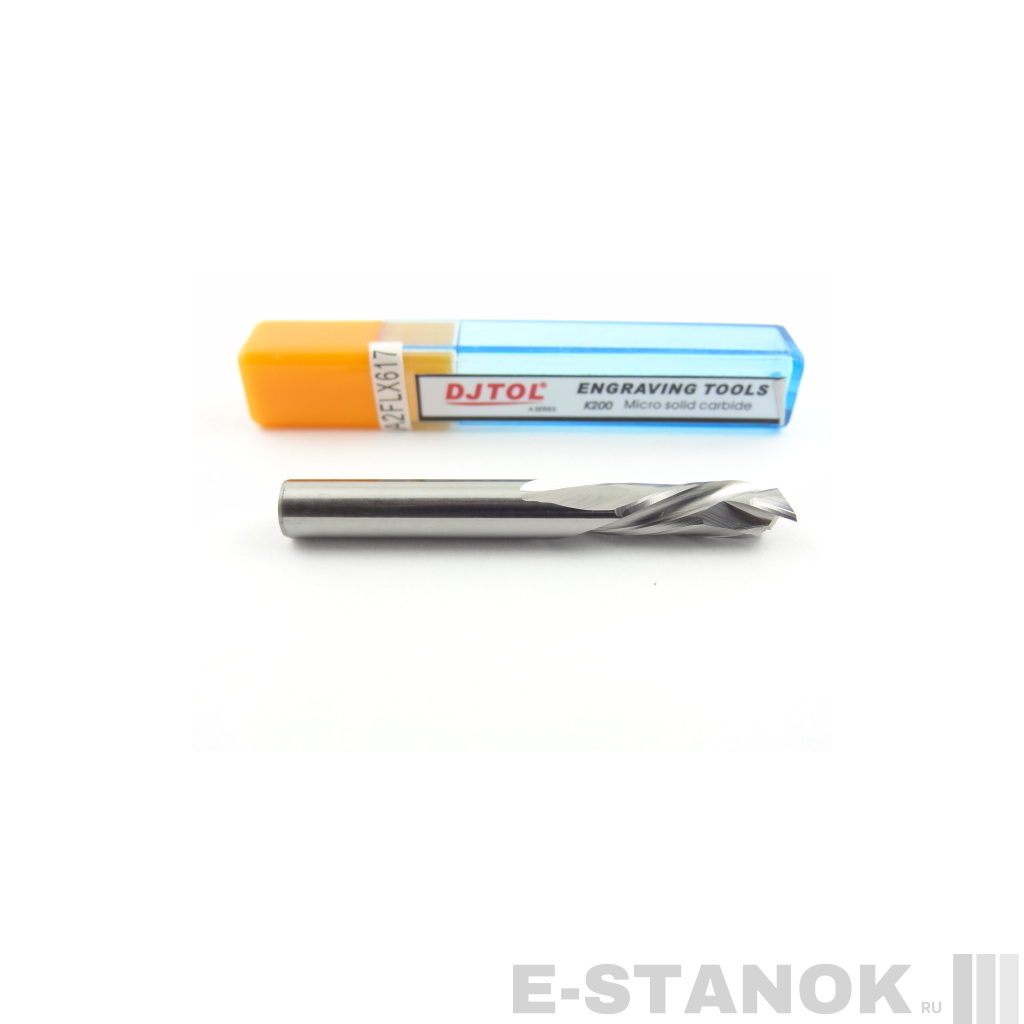 Двухзаходная компрессионная фреза DJTOL A: диам. 6 мм, реж. длина 17 мм