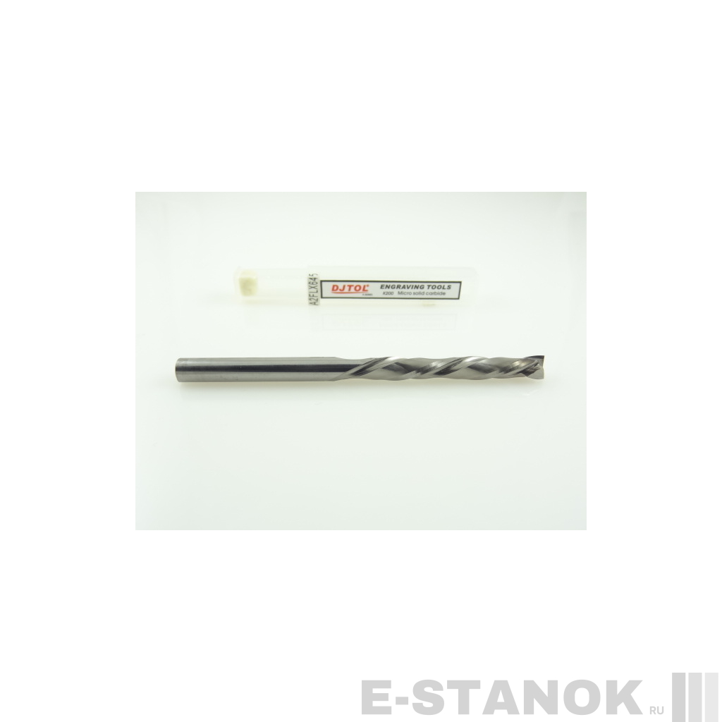 Двухзаходная компрессионная фреза DJTOL A: диам. 6 мм, реж. длина 45 мм