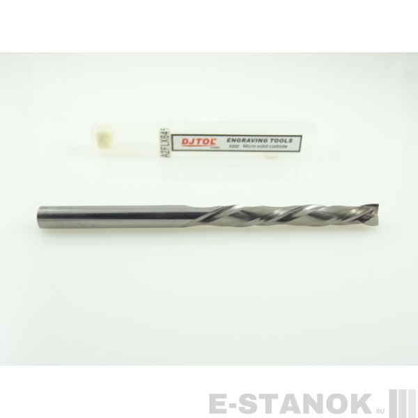Двухзаходная компрессионная фреза DJTOL A: диам. 6 мм, реж. длина 45 мм