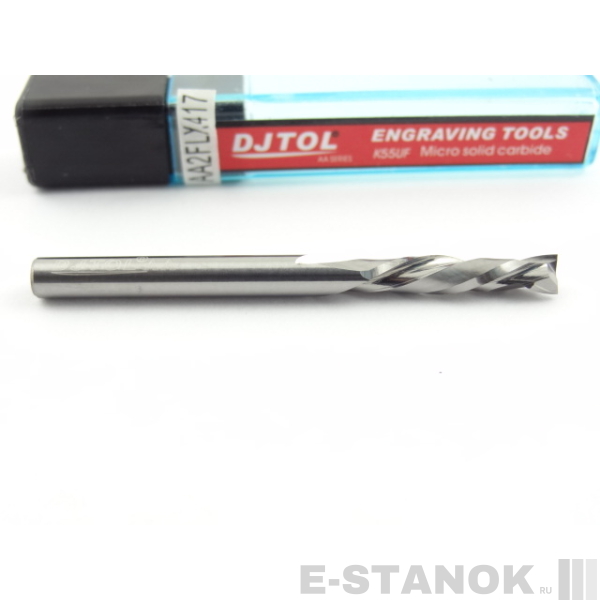 Двухзаходная компрессионная фреза DJTOL AA: диам. 4 мм, реж. длина 17 мм