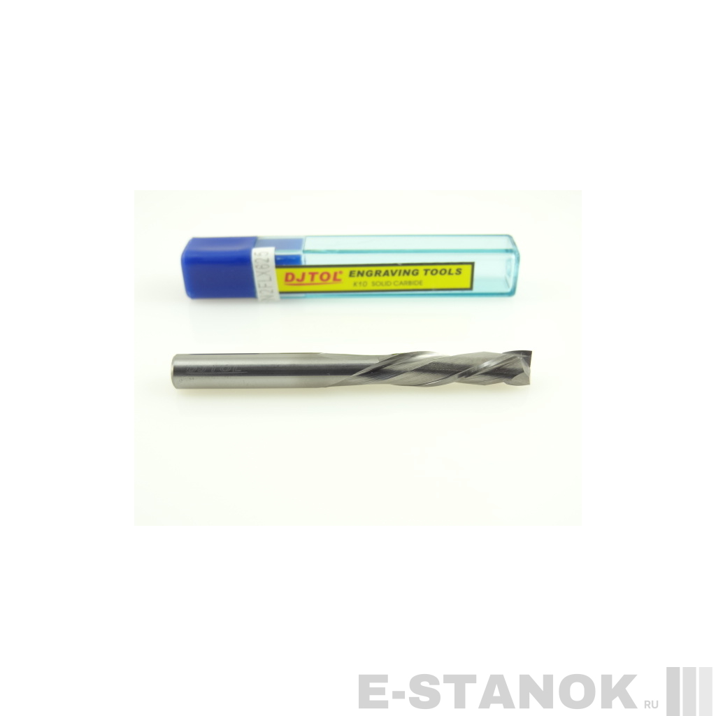 Двухзаходная компрессионная фреза DJTOL N: диам. 6 мм, реж. длина 25 мм
