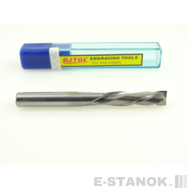 Двухзаходная компрессионная фреза DJTOL N: диам. 6 мм, реж. длина 25 мм