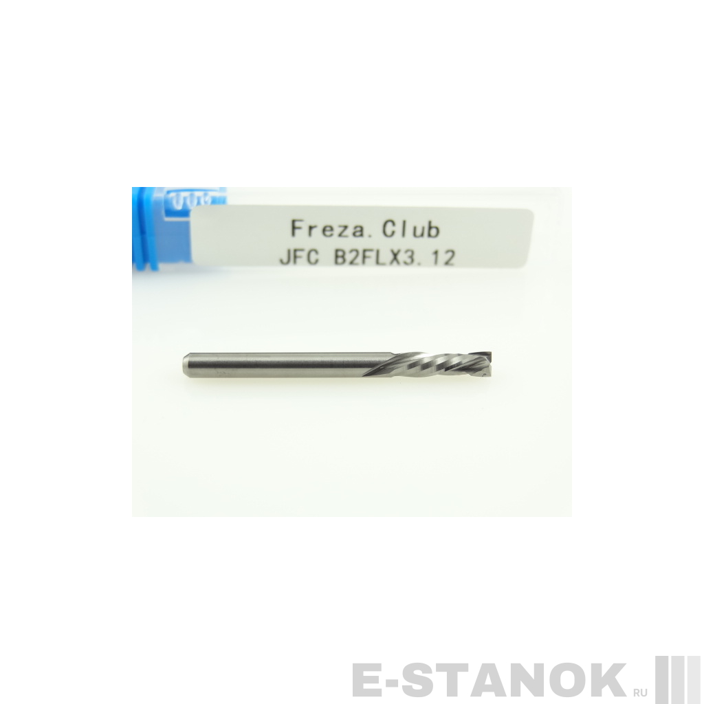 Двухзаходная компрессионная фреза JFC: диам. 3.175 мм, реж. длина 12 мм