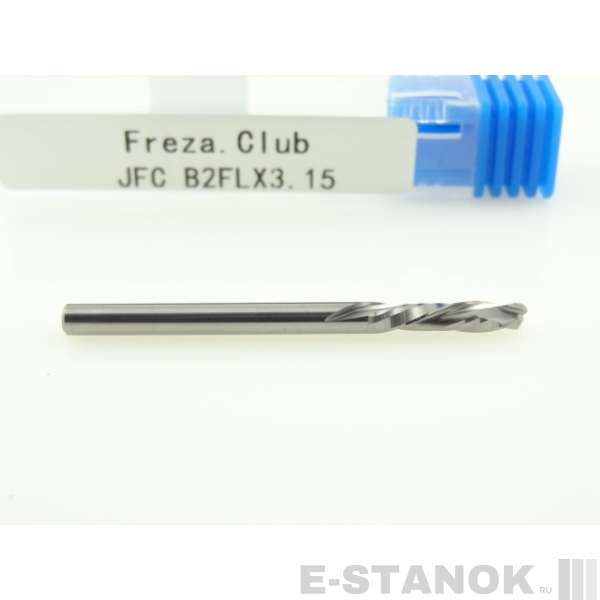 Двухзаходная компрессионная фреза JFC: диам. 3.175 мм, реж. длина 15 мм