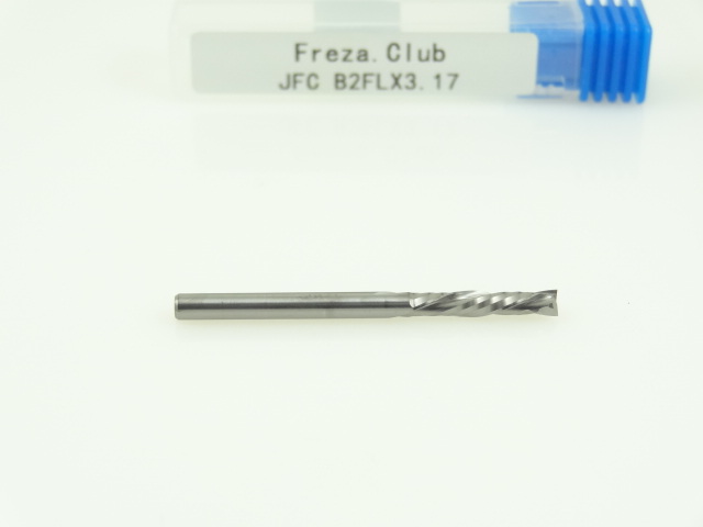 Двухзаходная компрессионная фреза JFC: диам. 3.175 мм, реж. длина 17 мм Двухзаходная компрессионная фреза JFC: диам. 3.175 мм, реж. длина 17 мм