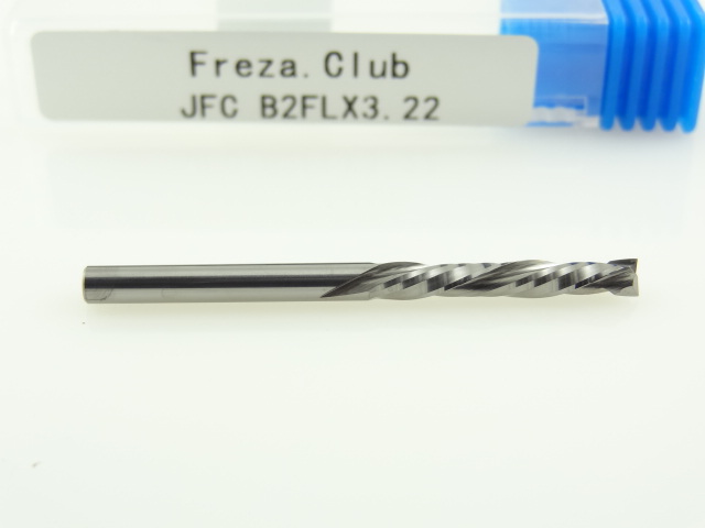 Двухзаходная компрессионная фреза JFC: диам. 3.175 мм, реж. длина 22 мм