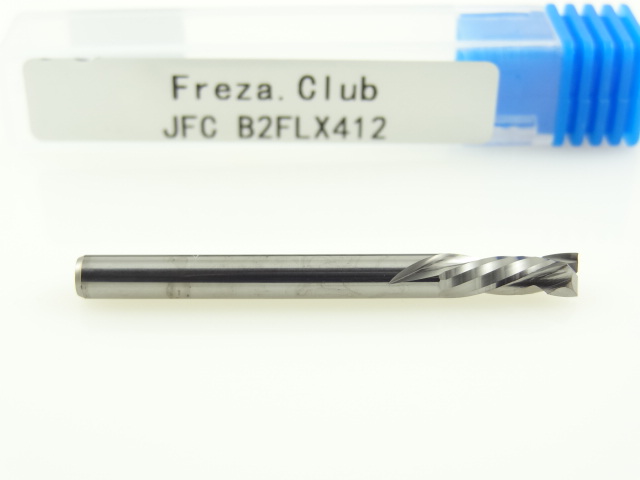 Двухзаходная компрессионная фреза JFC: диам. 4 мм, реж. длина 12 мм Двухзаходная компрессионная фреза JFC: диам. 4 мм, реж. длина 12 мм
