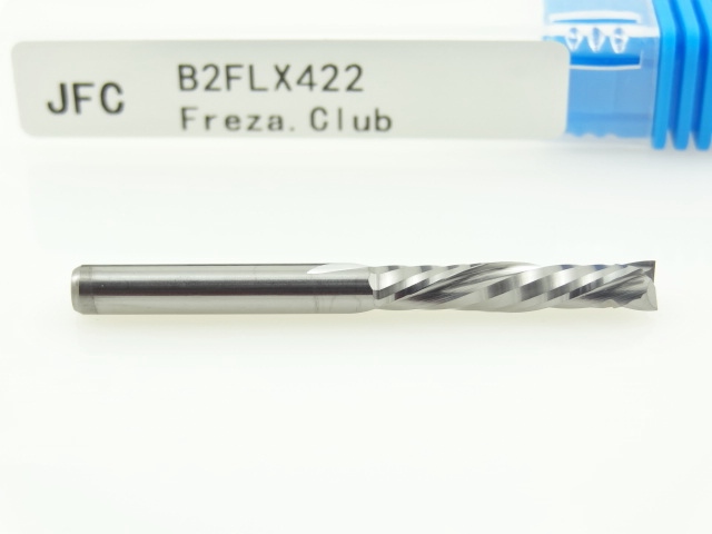 Двухзаходная компрессионная фреза JFC: диам. 4 мм, реж. длина 22 мм Двухзаходная компрессионная фреза JFC: диам. 4 мм, реж. длина 22 мм