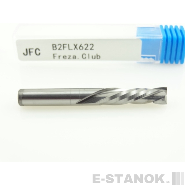 Двухзаходная компрессионная фреза JFC: диам. 6 мм, реж. длина 22 мм