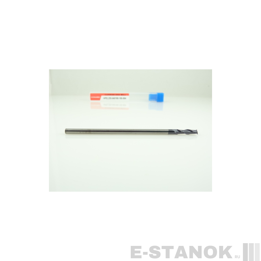 Двухзаходная универсальная фреза (HRC50) CERAMEI: диам. 4 мм, реж. часть 16 мм, общая длина 100 мм