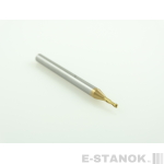 Двухзаходная универсальная фреза (HRC55) CERAMEI: диам. 1.5 мм, хвост. 4 мм, реж. часть 4 мм