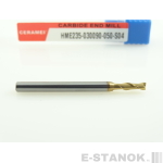 Двухзаходная универсальная фреза (HRC55) CERAMEI: диам. 3 мм, хвост. 4 мм, реж. часть 9 мм