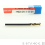 Двухзаходная универсальная фреза (HRC55) CERAMEI: диам. 4 мм, реж. часть 11 мм