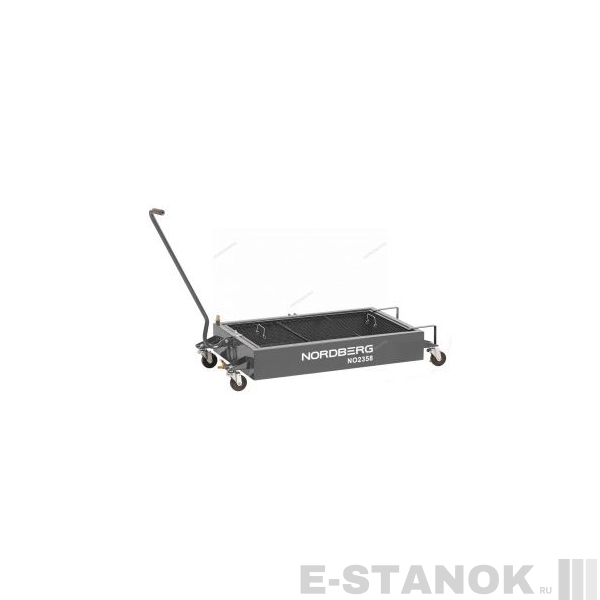 Емкость для сбора масла на колесах, 58 л, серая NORDBERG NO2358(G)