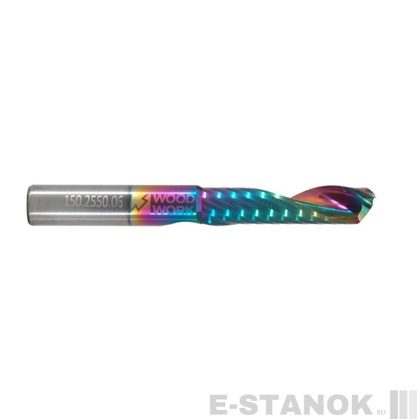 Фреза для акрила WoodWork c DLC покрытием: диам. 3 мм, раб. длина 12 мм, общ. длина 38 мм