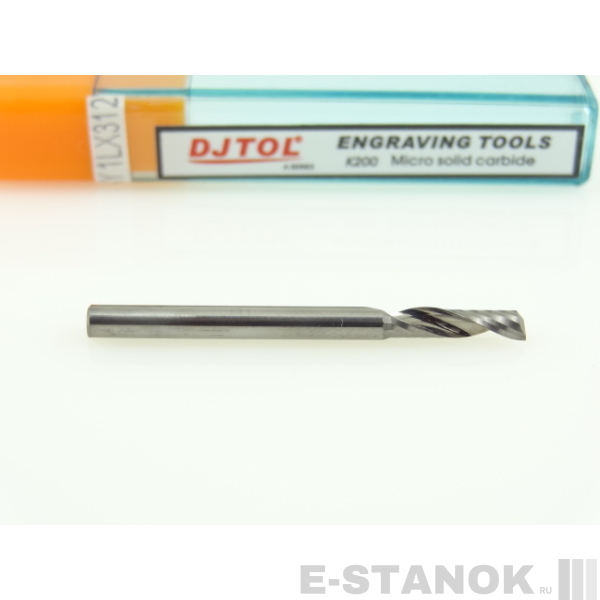 Фреза по акрилу DJTOL A: диам. 3 мм, реж. длина 12 мм