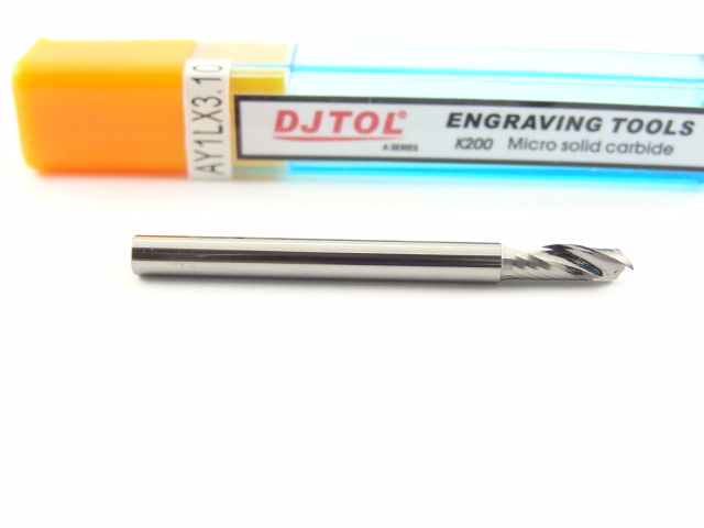 Фреза по акрилу DJTOL A: диам. 3.175 мм, реж. длина 10 мм