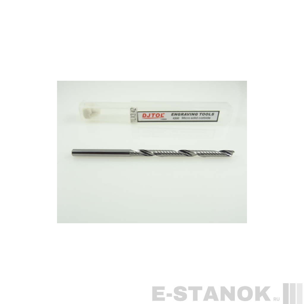 Фреза по акрилу DJTOL A: диам. 3.175 мм, реж. длина 42 мм