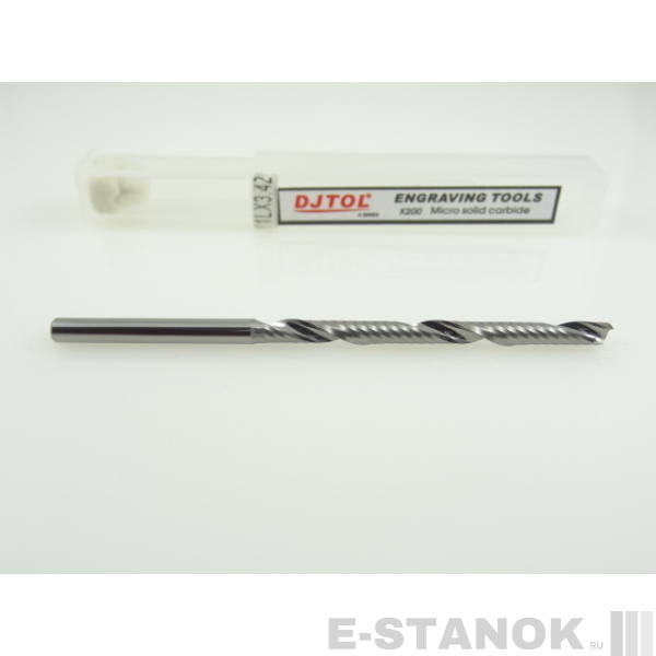 Фреза по акрилу DJTOL A: диам. 3.175 мм, реж. длина 42 мм