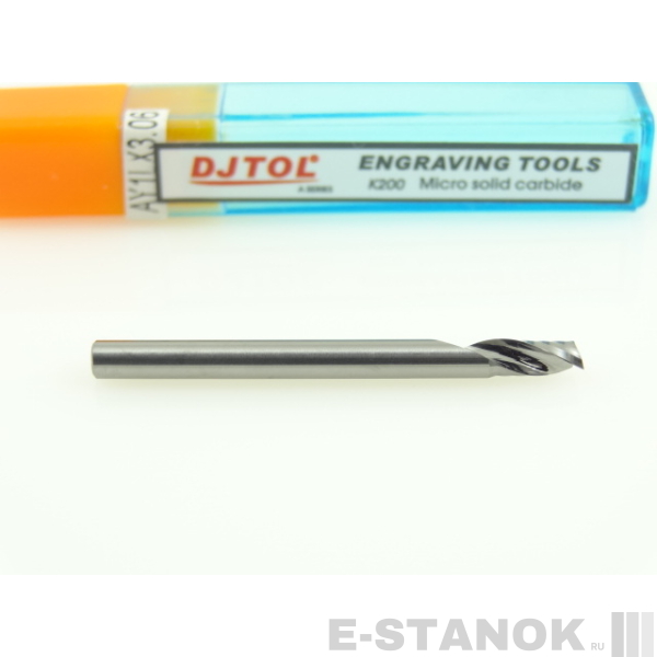 Фреза по акрилу DJTOL A: диам. 3.175 мм, реж. длина 6 мм
