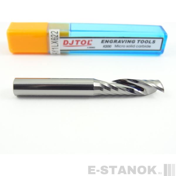 Фреза по акрилу DJTOL A: диам. 6 мм, реж. длина 22 мм