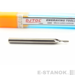 Фреза по акрилу DJTOL A: хвост. 3.175 мм, диам. 1.5 мм, реж. длина 6 мм